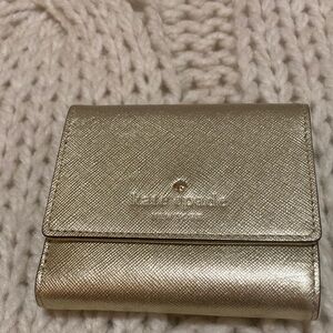 Kate Spade Metallic Gold Card Holder